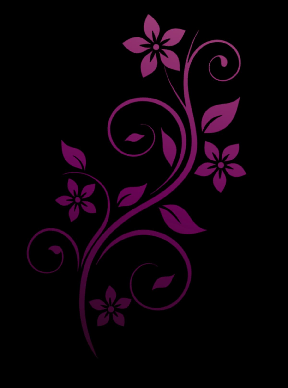 Floral ornament left